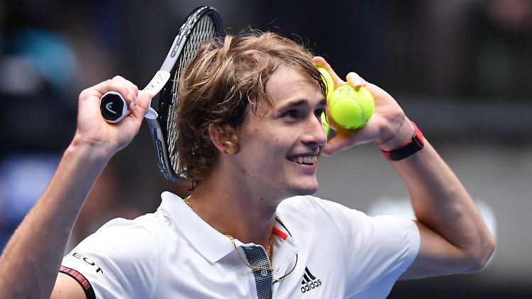 Nicht gefordert: Tennisstar Alex Zverev im Duell mit Ungarn.