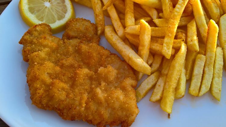 Kinderportion Schnitzel mit Pommes: beliebt, aber nicht unbedingt gesund.