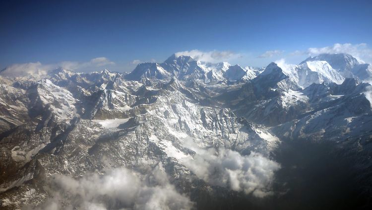 Blick auf die Gletscher des Himalaya.
