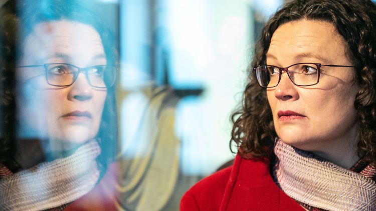 Andrea Nahles am Mittwoch bei einem Besuch auf der Wartburg in Eisenach.