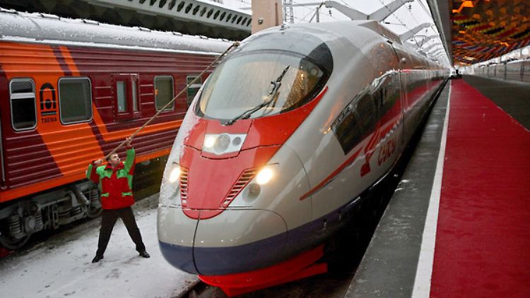 In Russland sind die Züge pünktlicher als in Deutschland.