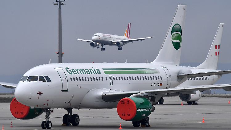 Nach eigenen Angaben beförderte Germania jährlich vier Millionen Passagiere.