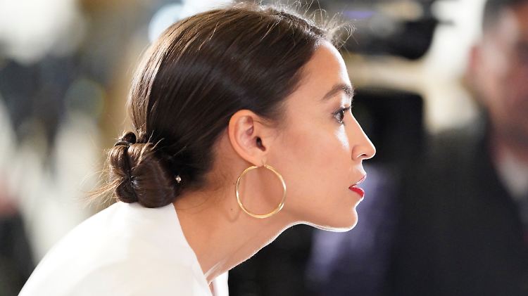 Von der Rede des amtierenden US-Präsidenten war Alexandria Ocasio-Cortez nicht angetan.