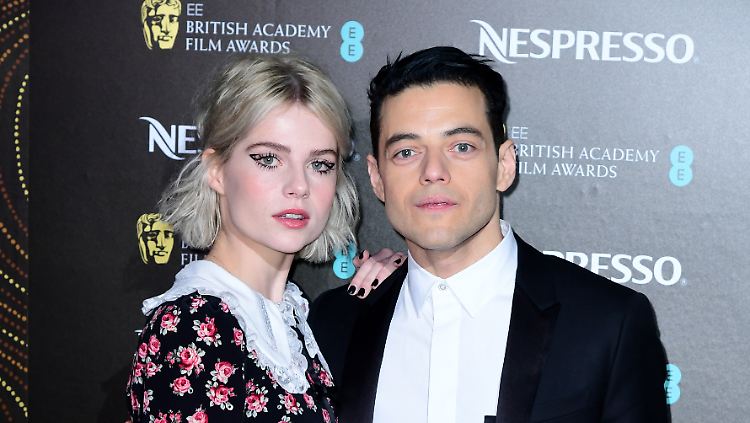 Das Schauspielerpaar Lucy Boynton und Rami Malek.