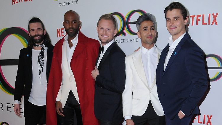 Die fünf Stylingcoachs von "Queer Eye", Tan ist der zweite von rechts.