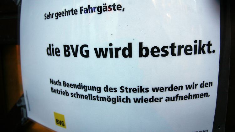 Der Streik soll ungefähr neun Stunden dauern.
