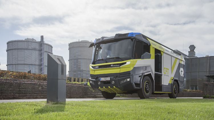 So stellt sich Rosenbauer das Feuerwehrauto der Zukunft vor.