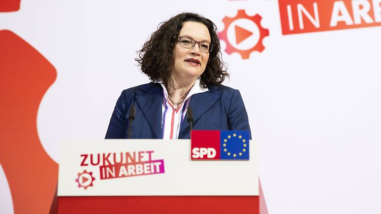 Ist Andrea Nahles mit der SPD auf dem richtigen Weg? Die neuen Forsa-Werte machen den Sozialdemokraten zumindest Mut.