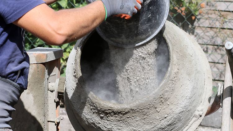 Natürlich kann man seinen Beton auch selbst mischen. 