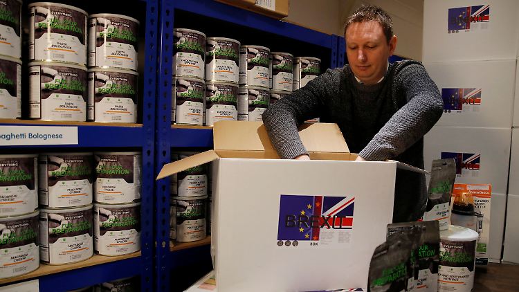 Viele Briten decken sich mit Brexit-Survivalpaketen ein. Das wird die drohende Essenskrise kaum abwenden.