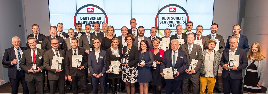 Die Gewinner des Services-Preises 2019 wurden in der Berliner Bertelsmann-Repräsentanz ausgezeichnet.