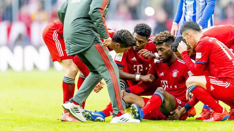 Nur neun Minuten nach seiner Einwechslung musste Kingsley Coman das Feld wieder verlassen - mit einem Muskelfaserriss.