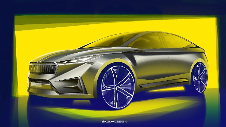 Skoda zeigt in Genf eine E-Auto-Studie die bereits auf der Plattform MEB des VW-Konzerns basiert.