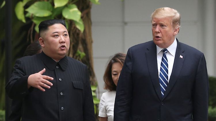 Kim Jong Un und Donald Trump in Hanoi