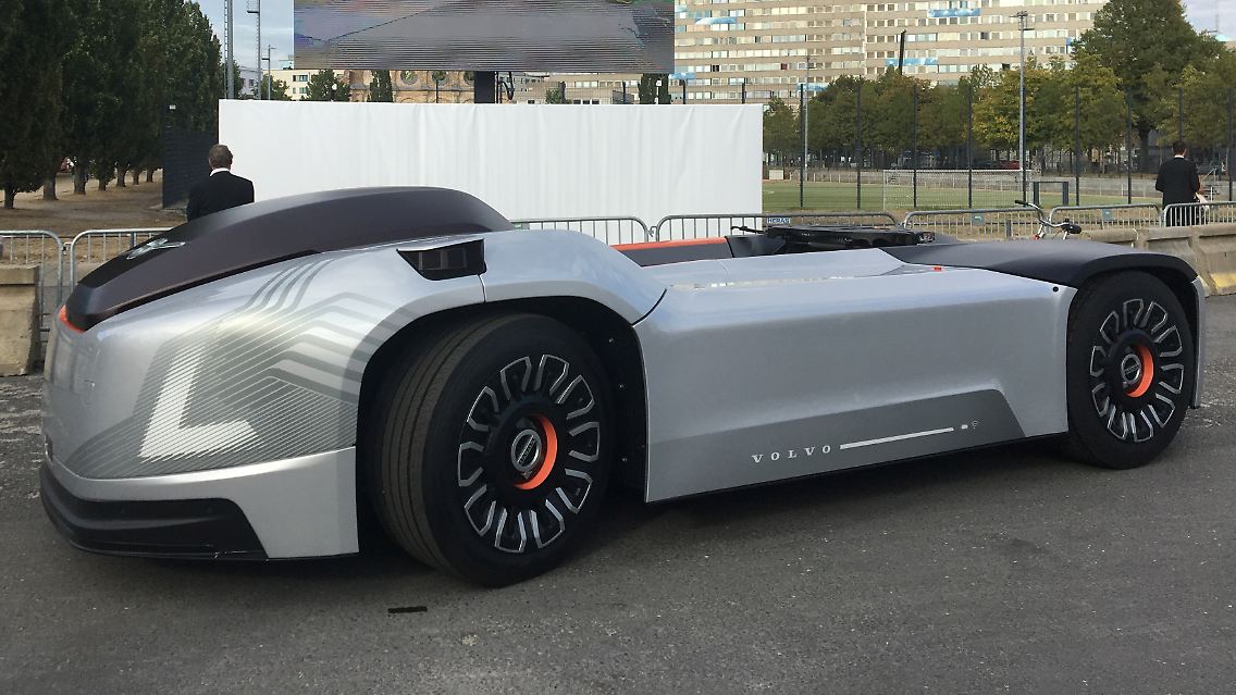 Volvo hat im Septermber 2018 in Berlin einen selbstfahrenden, elektrischen Lkw ohne Fahrerkabine vorgestellt.