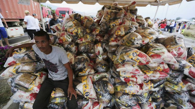 Venezuela ist schon seit längerem auf Hilfslieferungen angewiesen.