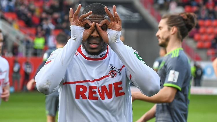 Anthony Modeste brachte den 1.FC Köln per Elfmeter auf die Siegerstraße