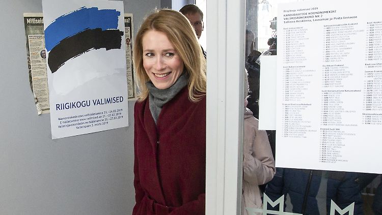 Jahrgang 1977: Kaja Kallas kommt mit ihrer Reformpartei in Estland auf 34 von 101 Sitzen.