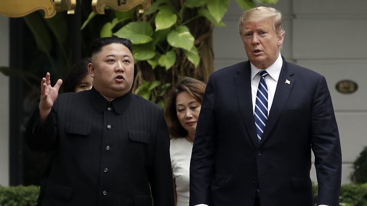 "Vertieften" ihr Verhältnis beim Gipfel in Hanoi: Kim Jong Un und Donald Trump.