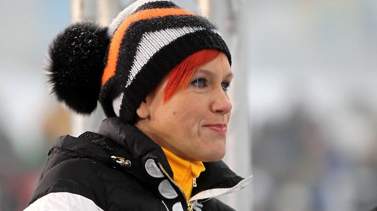 Kati Wilhelm, eine der erfolgreichsten deutschen Biathletinnen der Geschichte.