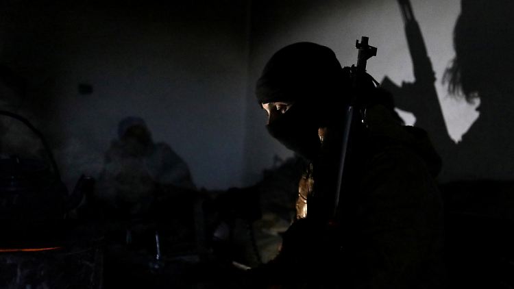 Kämpfer einer Rebellengruppe in Syrien.