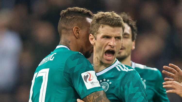 Thomas Müller und Jérôme Boateng jubelten einst gemeinsam im DFB-Dress.