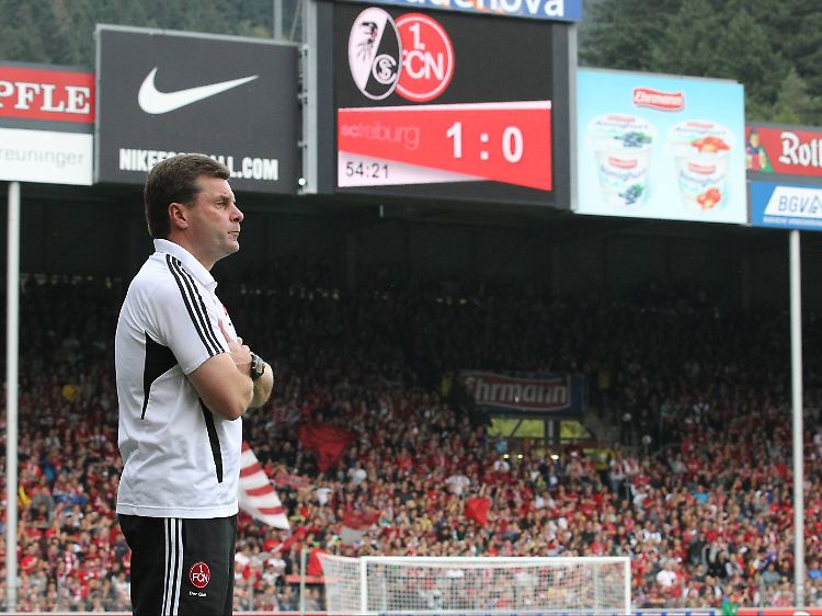 Beweis: Fröhlich wirkte Dieter Hecking noch nie, wenn er 0:1 zurücklag.