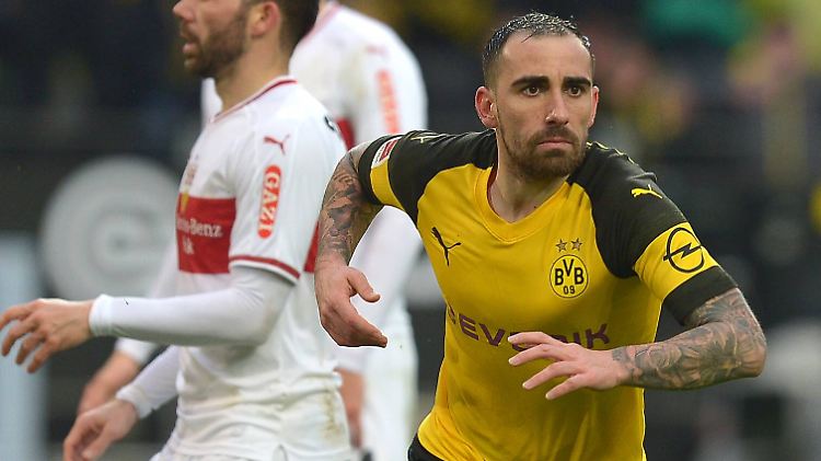 Paco Alcácer rettete den Dortmunder Dreier gegen den VfB Stuttgart.