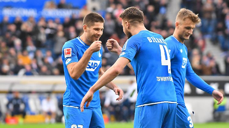 Die Faust für den Matchwinner: Andrej Kramaric legte mit seinem Führungstor den Grundstein für den Hoffenheimer Sieg. Später legte er sehenswert per Hacke nach.