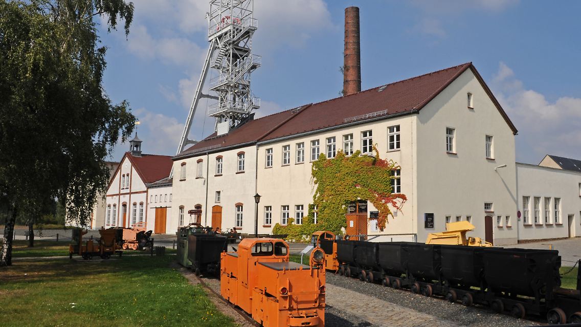Das Lehrbergwerk "Reiche Zeche" der Technischen Universität Freiberg in Sachsen. Die Bergakademie besitzt als einzige Universität der Welt ein eigenes Bergwerk.