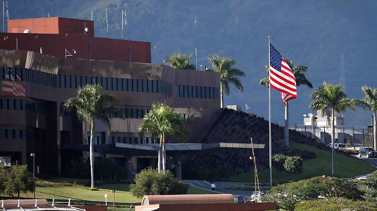 Demnächst ohne Personal: die US-Botschaft in Caracas.