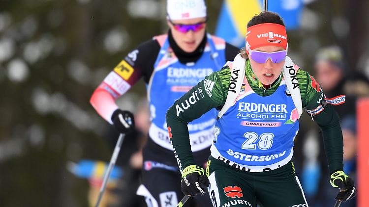 Laura Dahlmeier läuft im 14. WM-Rennen erstmals nicht aufs Podest.