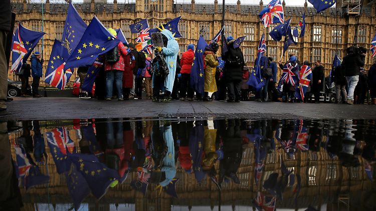 Pro-EU-Demo in London: Das Brexit-Chaos hält nicht nur Briten und Europäer in Atem.