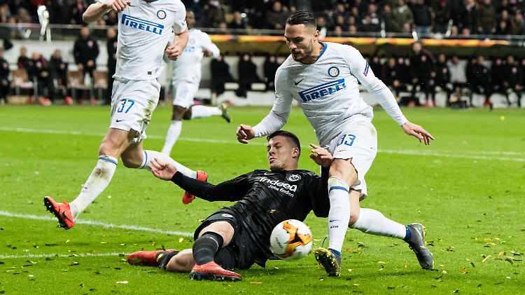 Kampf um jeden Ball: Luka Jovic gibt ungern einen verloren. 