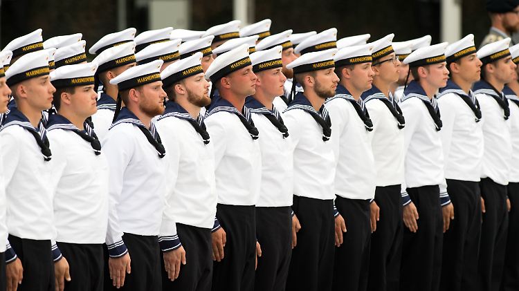 Rekruten der Bundeswehr der Marineunteroffiziersschule Plön. (Symbolbild). 