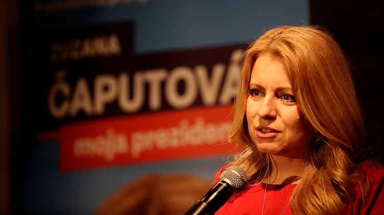 Die liberale Rechtsanwältin Zuzana Caputova hat gute Chancen, Präsidentin der Slowakei zu werden. 