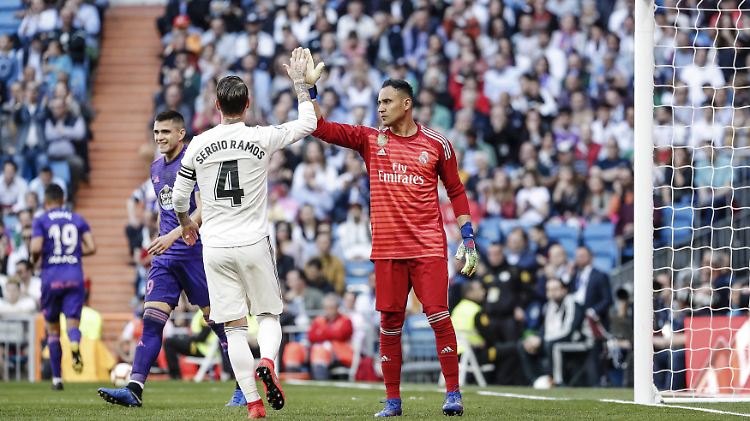 Alles wie früher: Sergio Ramos verteidigte bei der Zidane-Rückkehr vor Keylor Navas.