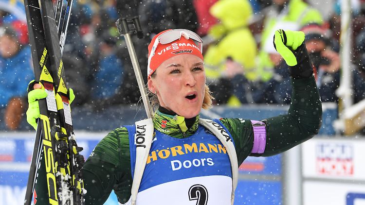 Denise Herrmann durfte trotz vier Strafrunden jubeln.