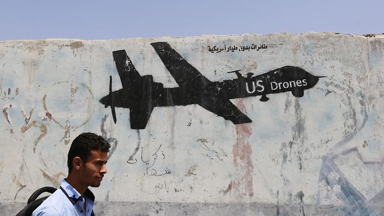 Ein Graffiti in Sanaa, Jemen (Archivbild).