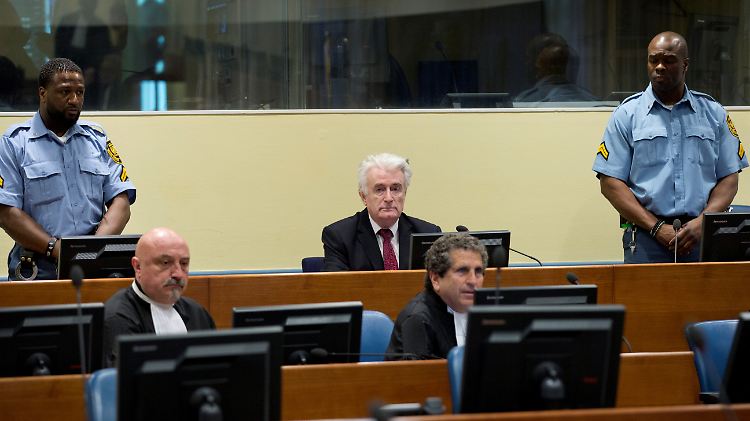 Lebenslang statt 40 Jahre - die Berufung bleibt für Karadzic erfolglos.