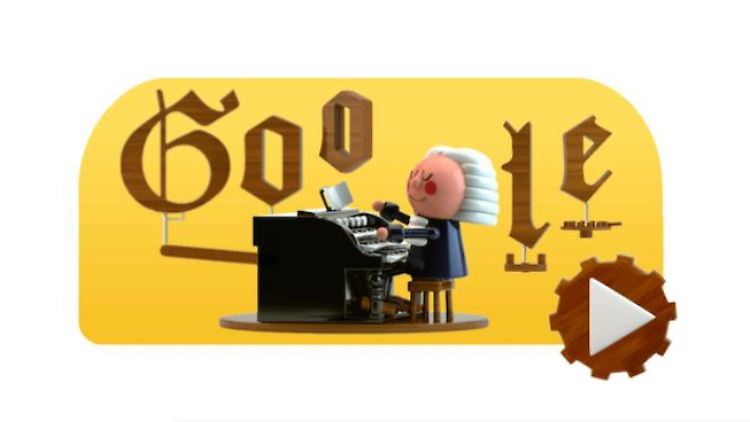 Im heutigen Google-Doodle haut eine Bach-KI in die Tasten.
