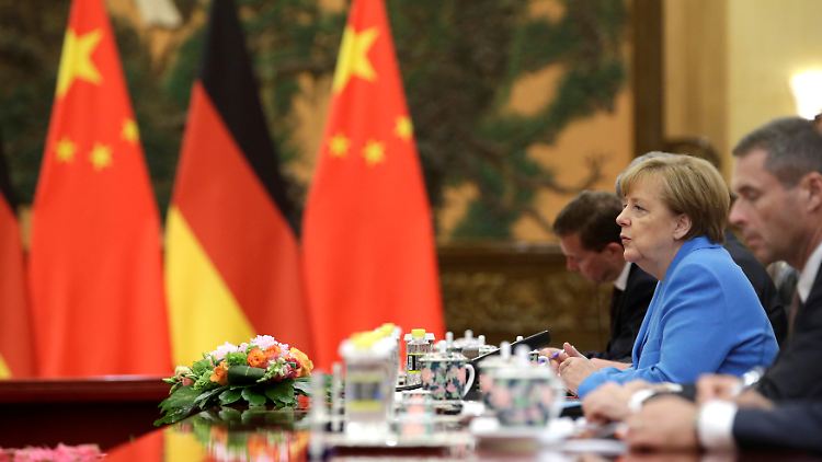 Im Verhältnis zu China mahnt Kanzlerin Merkel Reziprozität an.