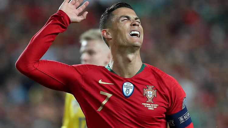 Sichtlich enttäuscht: CR7. 