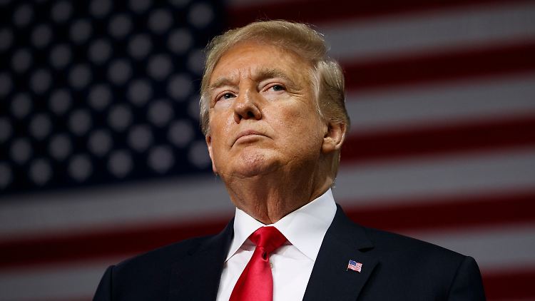 Trump bei einem Wahlkampfauftritt im Juli 2018.