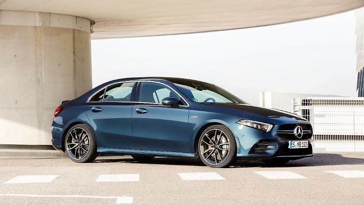 Optisch geschärft: die A-Klasse Limousine als AMG A 35 4Matic.