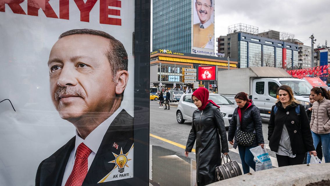 Wahlplakate in Ankara.