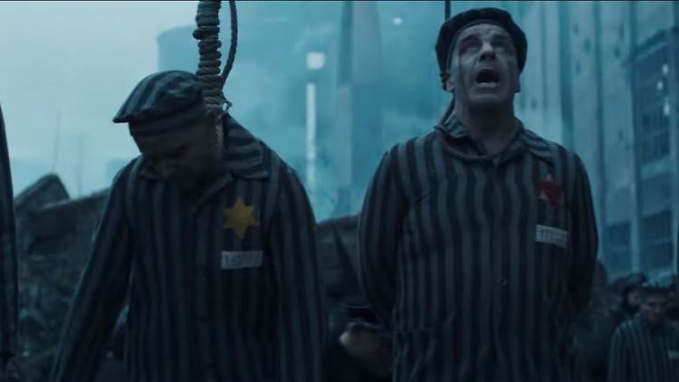 Exekution im KZ - Szene aus dem Rammstein-Video zu "Deutschland".