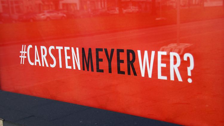 Unten auf den CDU-Plakaten in Bremen steht "Carsten Meyer-Wer?"