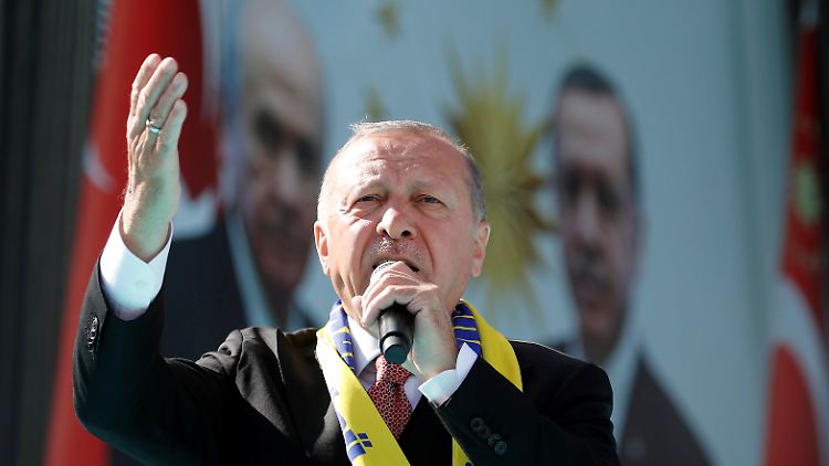 Erdogan bei einem Wahlkampfauftritt am 23. März in Ankara.