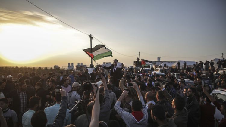 Demonstration in Gaza am 30. März 2018.